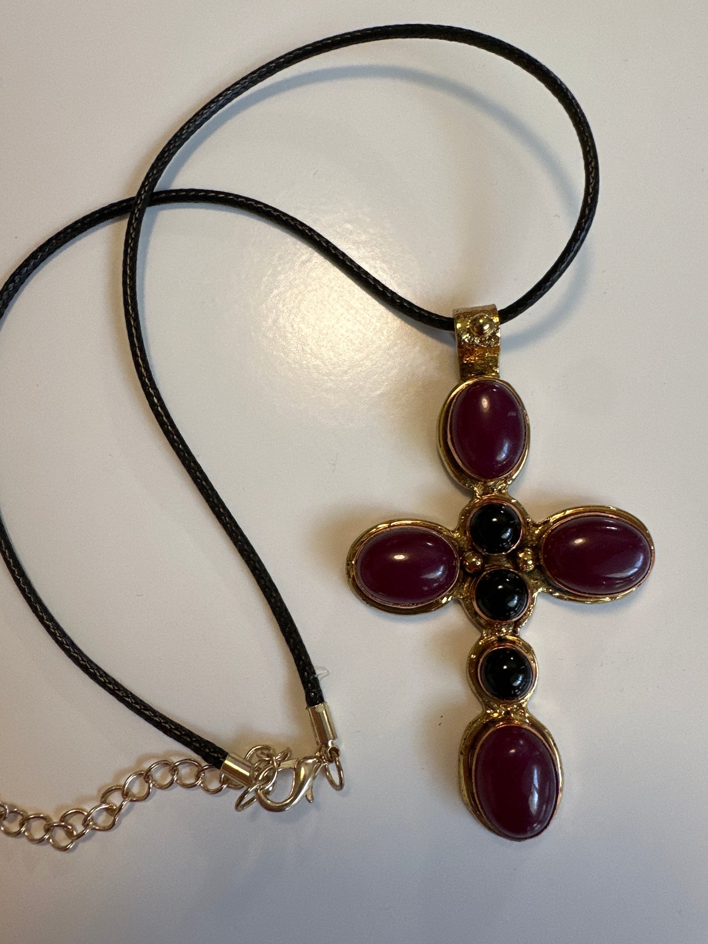 LAF 2 Medium Beaded Cross Necklace