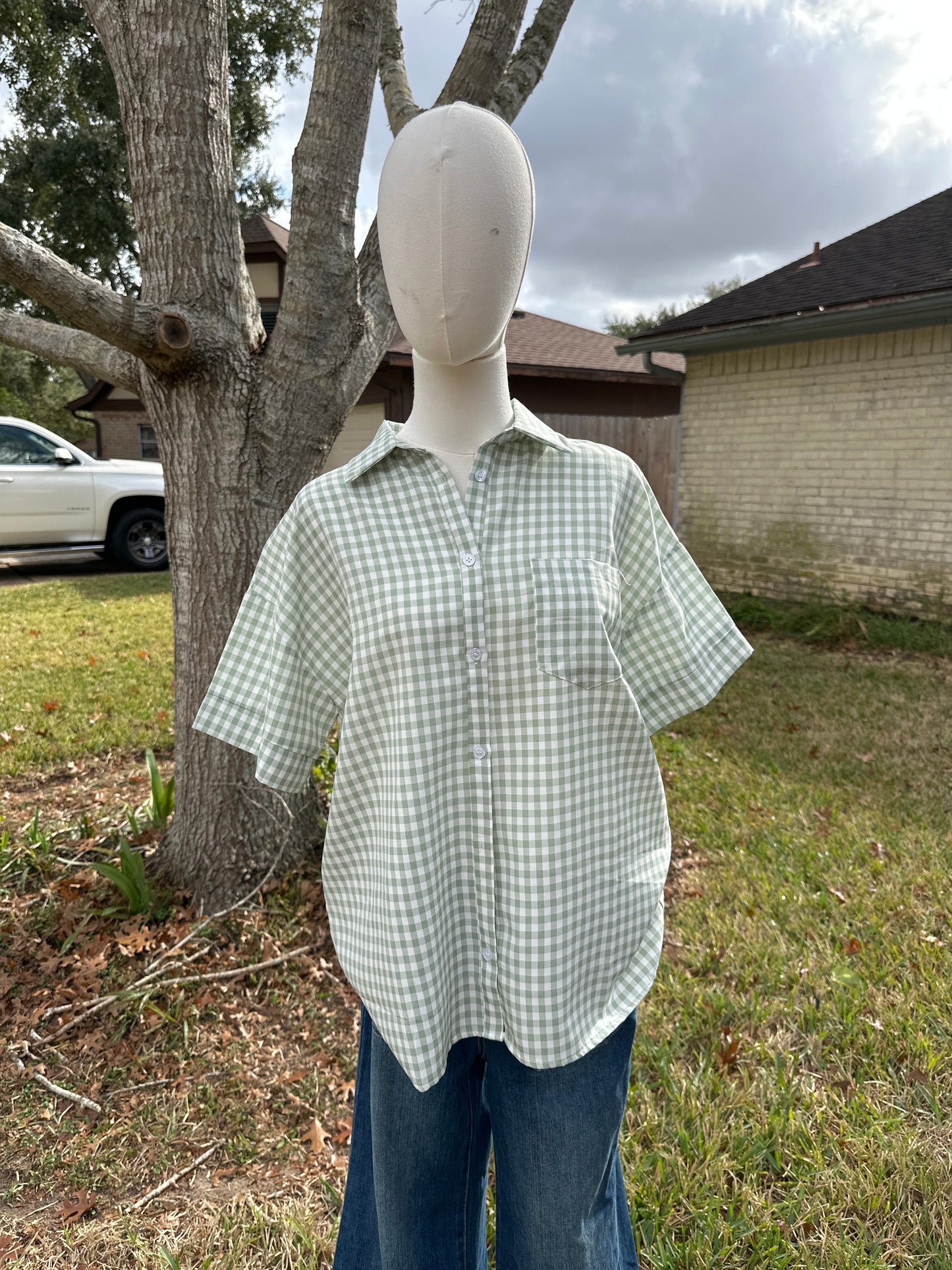 Rhoda Checkered top