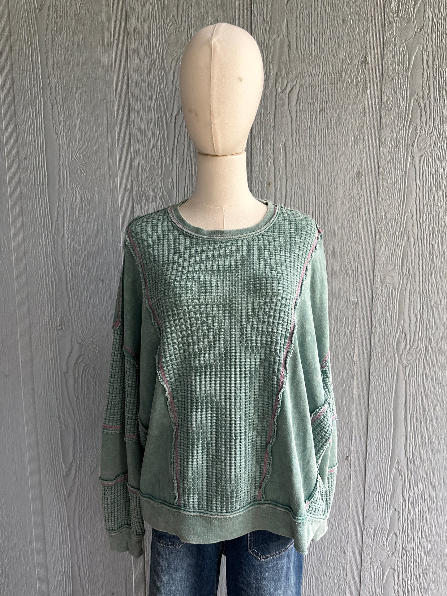 Harper mineral washed thermal tee