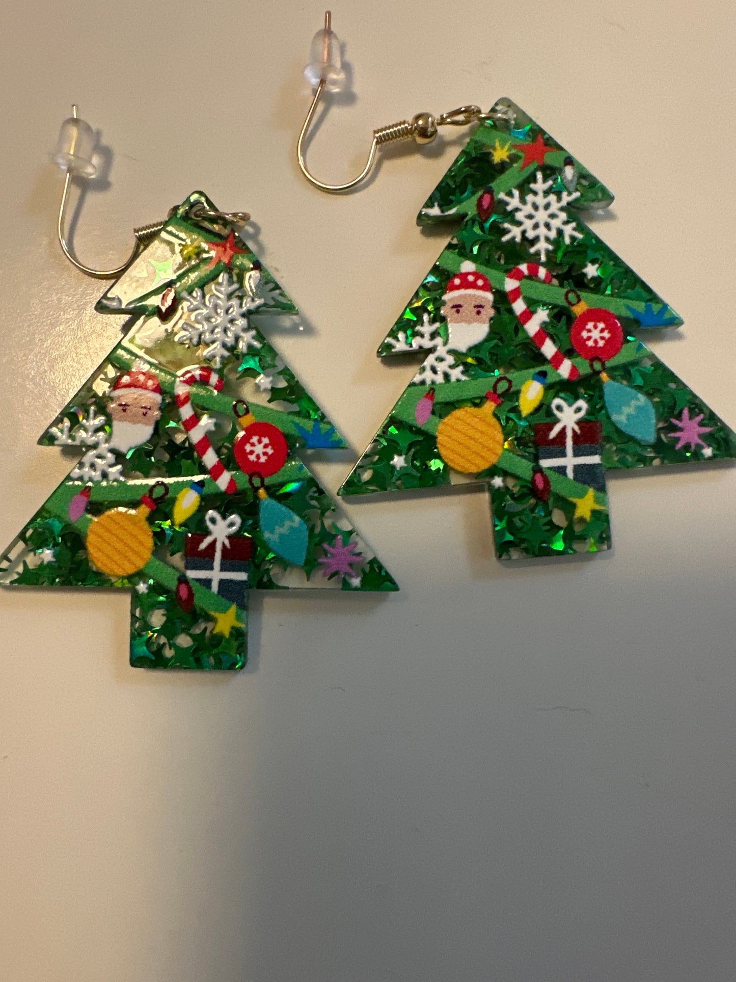 APG 13 - Acrylic Christmas Tree Earrings