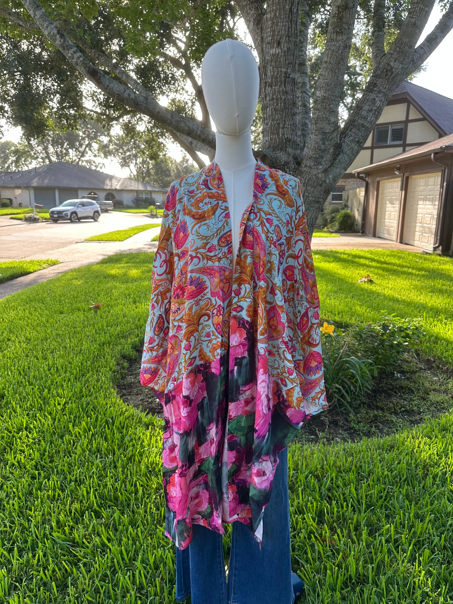RB 19 Paisley and Floral Kimono