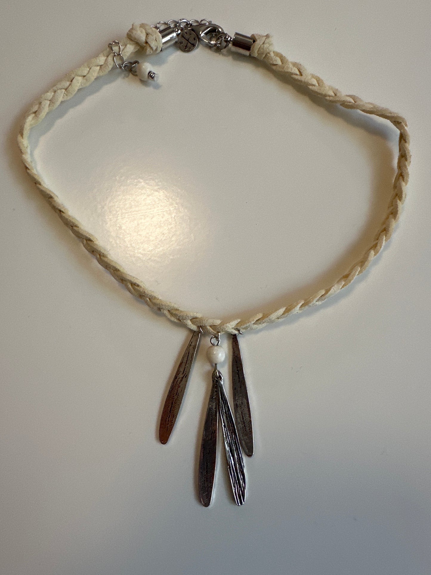 LAF 4 Braided Leather Choker