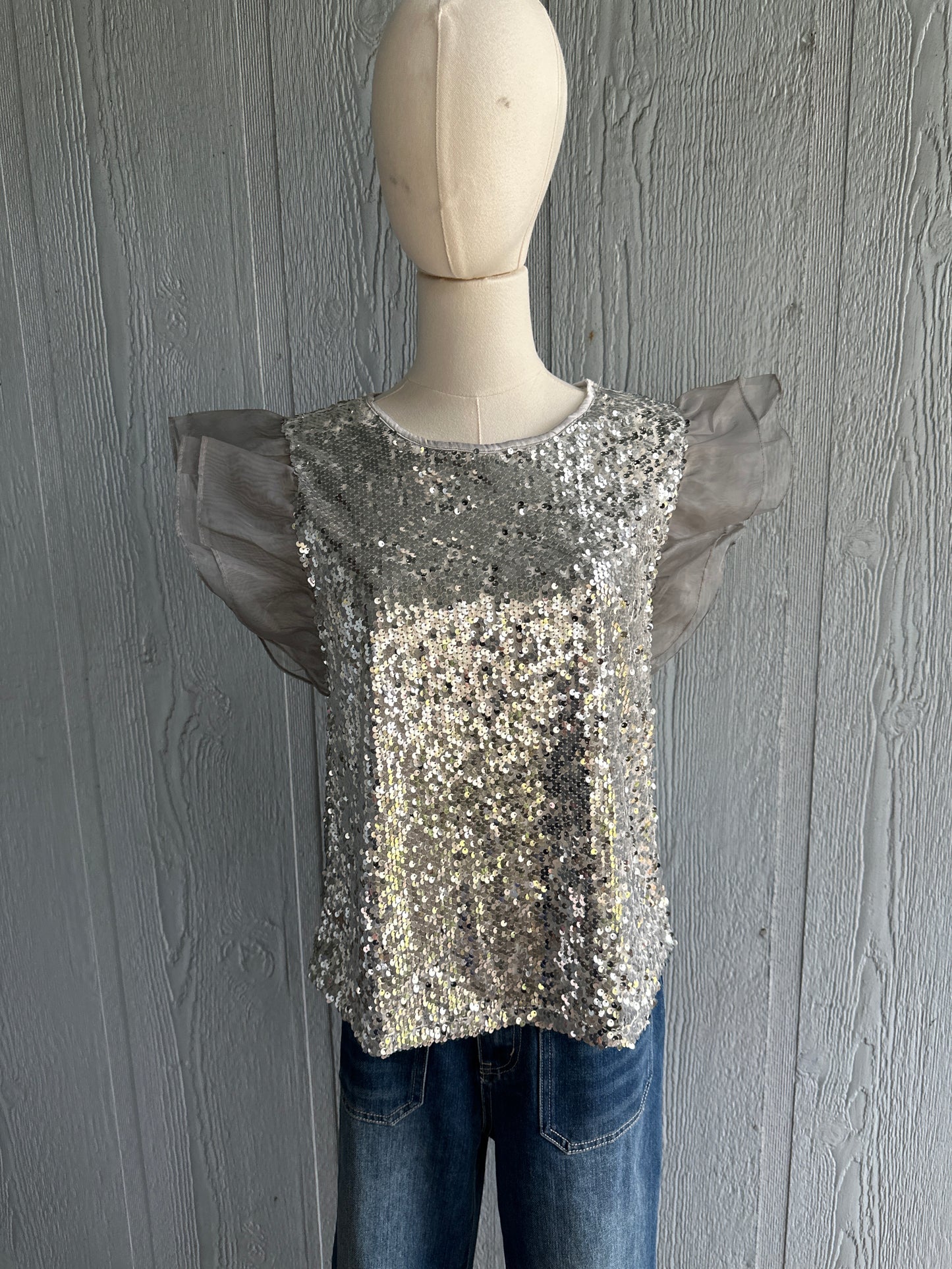 Glimmer sequined top