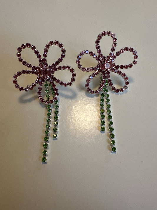 ATG 2 Flower and Stem Earrings
