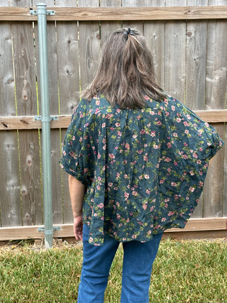 Anne Oversized Floral Top