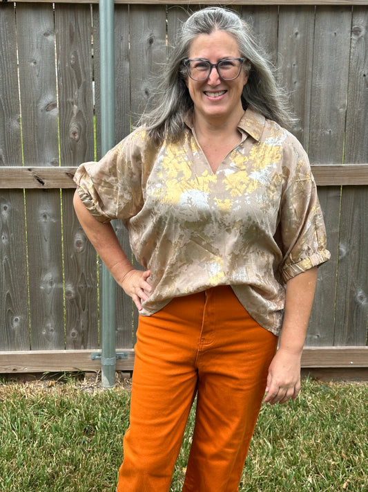 Muse mixed metal top