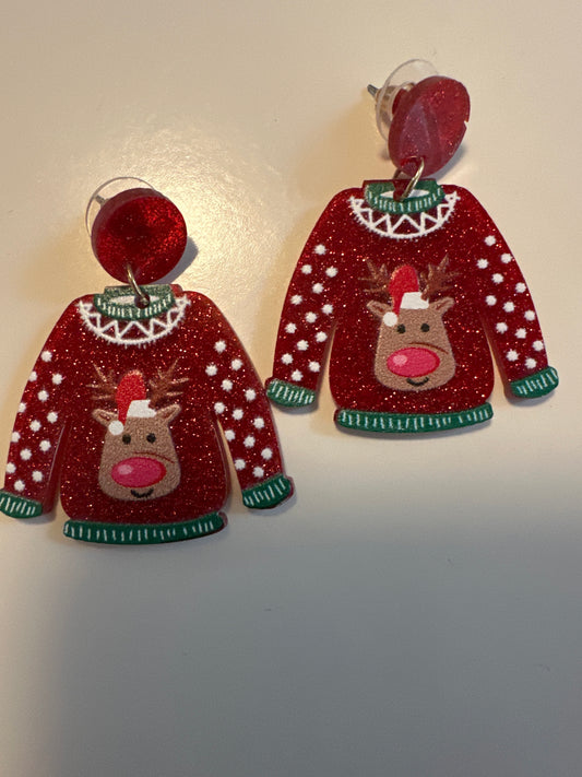 APG 14 Christmas Sweater Earrings