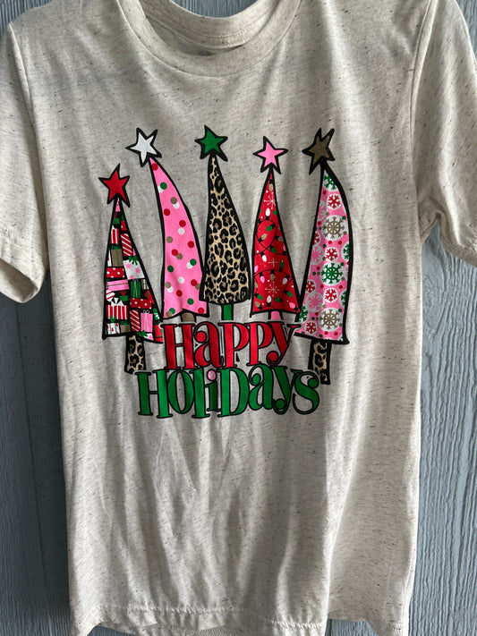 Happy Holidays graphic tee