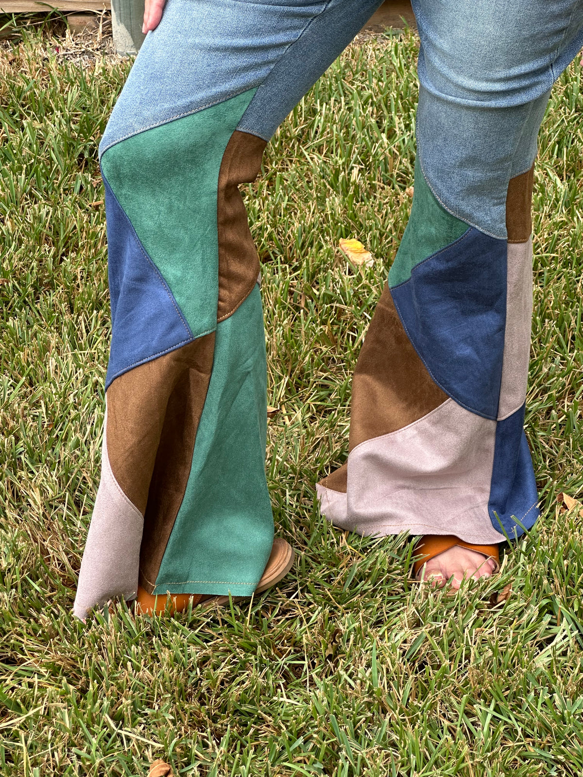 Joy Microfiber Color Block Jeans