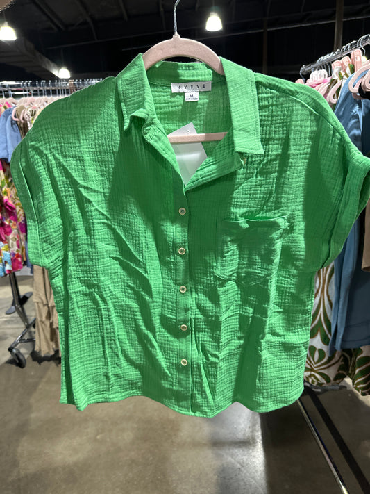 Angie button down top