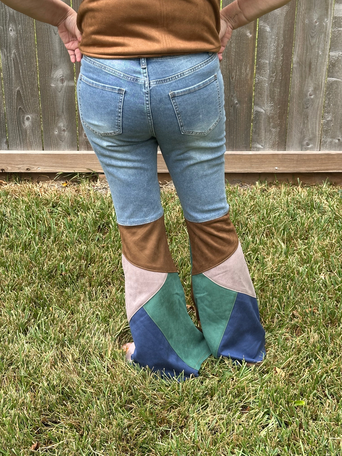 Joy Microfiber Color Block Jeans
