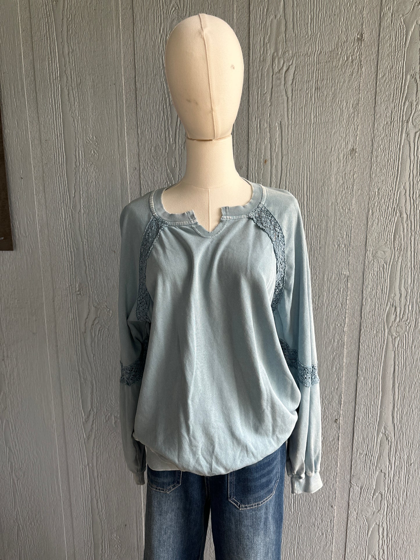 Nancy Crochet Accent Top