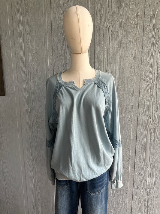 Nancy Crochet Accent Top