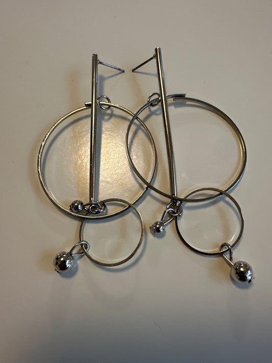 LAF 7 Silver Hoops