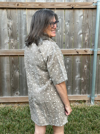 Annalee Deer Print Dress