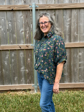 Anne Oversized Floral Top