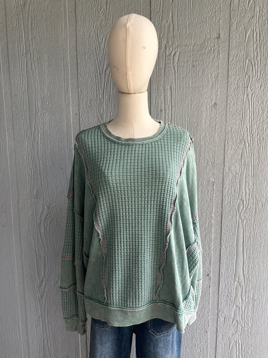 Harper mineral washed thermal tee