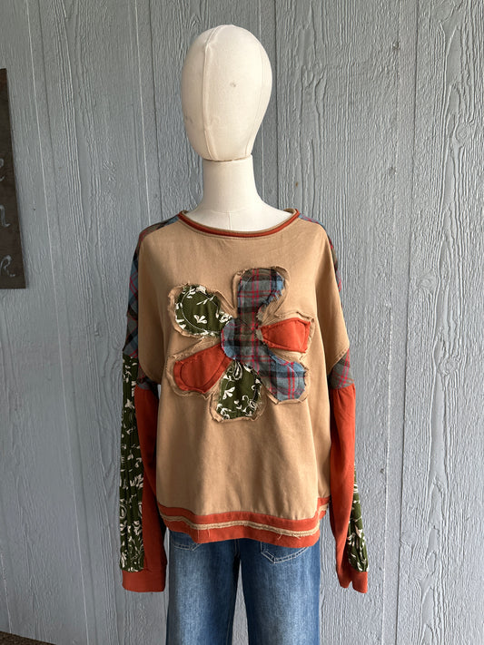 Amina patchwork sweatshirt