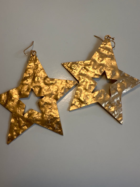 ATG 4 Gold Star Earrings