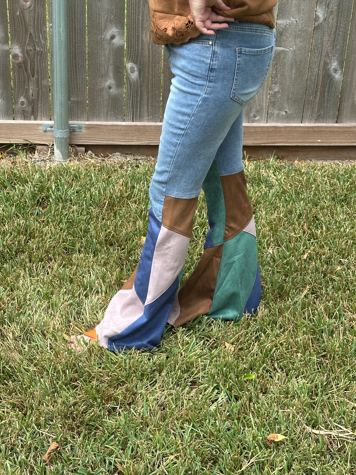 Joy Microfiber Color Block Jeans