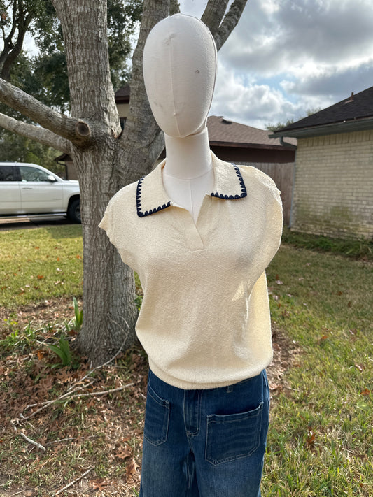 Evelyn short sleeve sweater