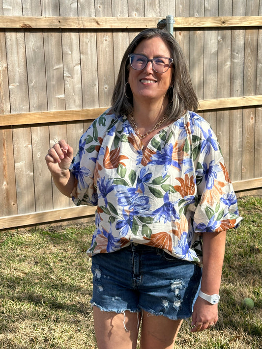 Lynden Floral Top