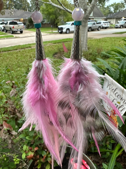 Feather earrings