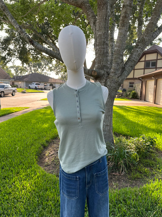 Biddy Henley Tank Top