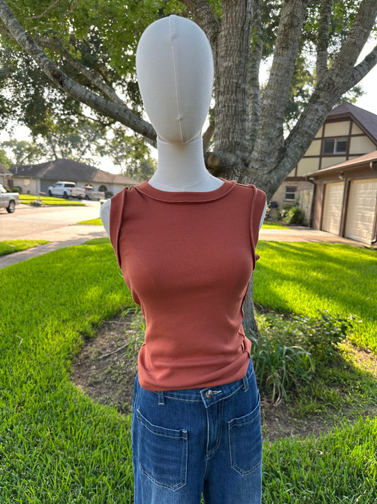 Dee crew neck tank top