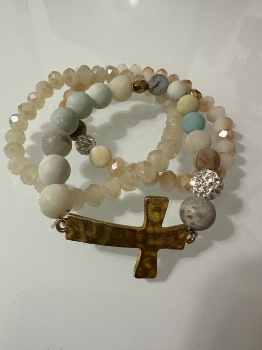 APG 4 Cross Bracelet Set