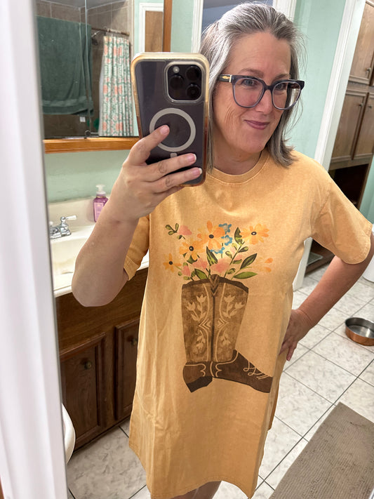 Beth Boot Print Dress