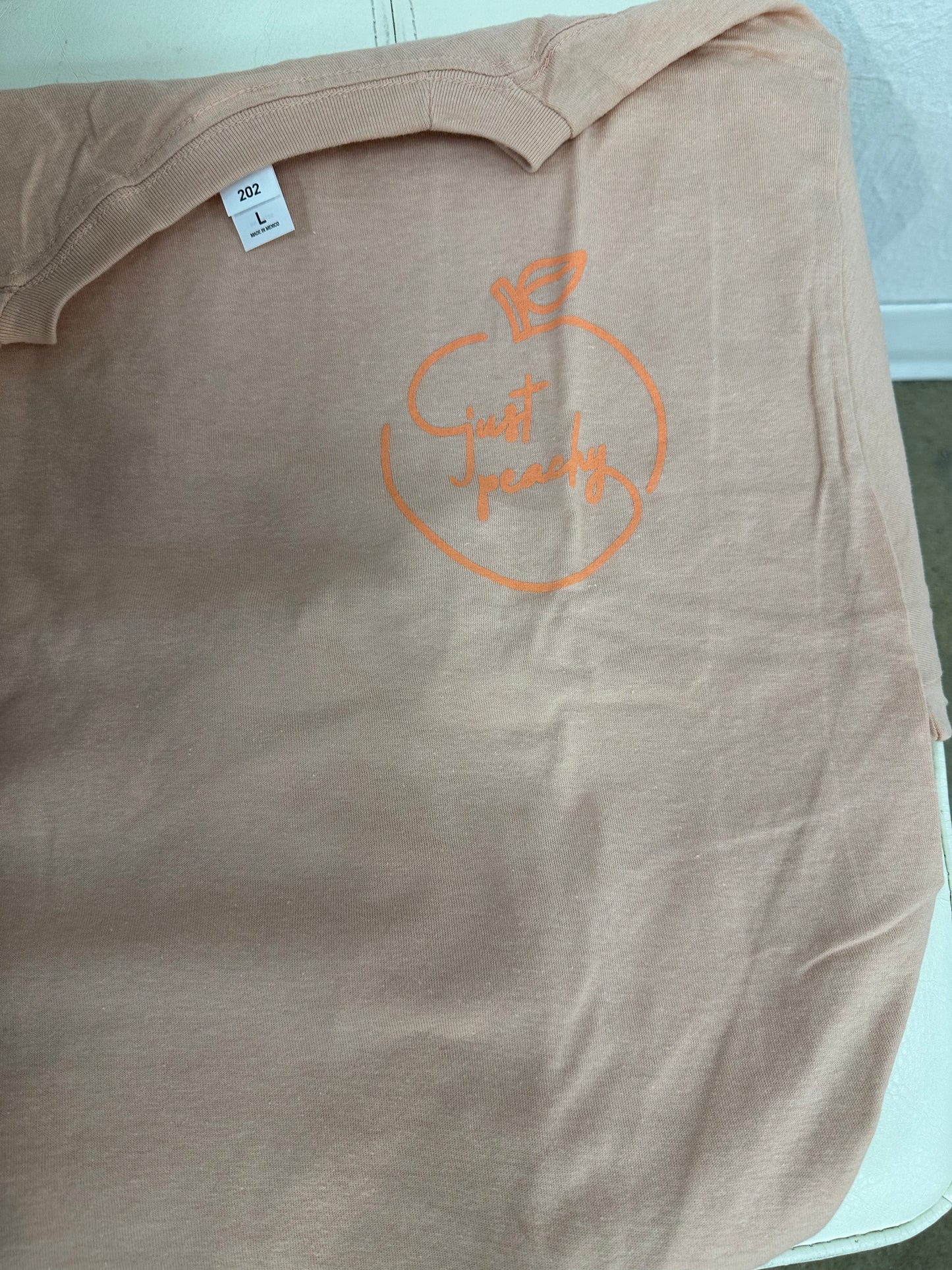 Peachy tee