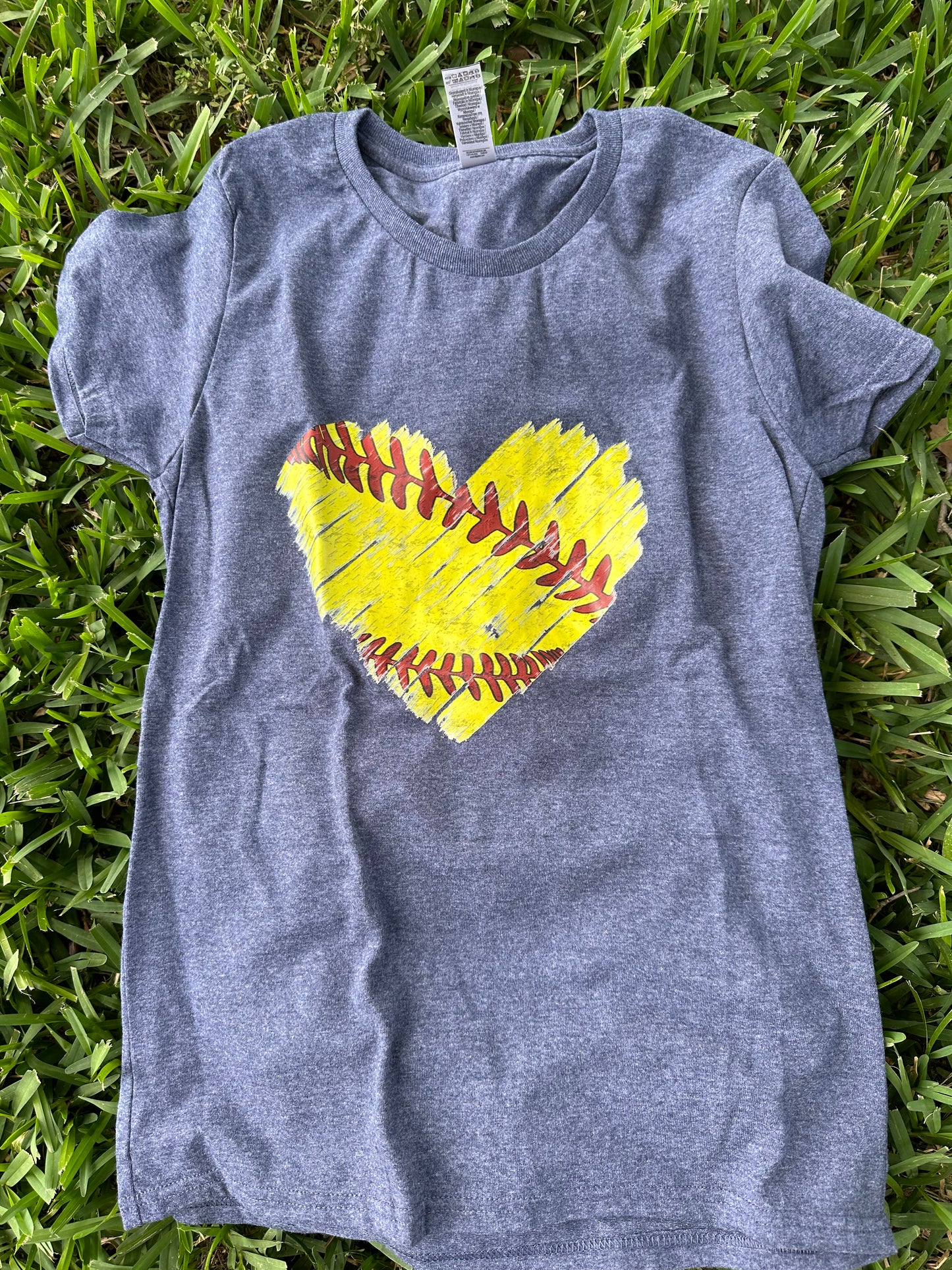 Softball Heart tee